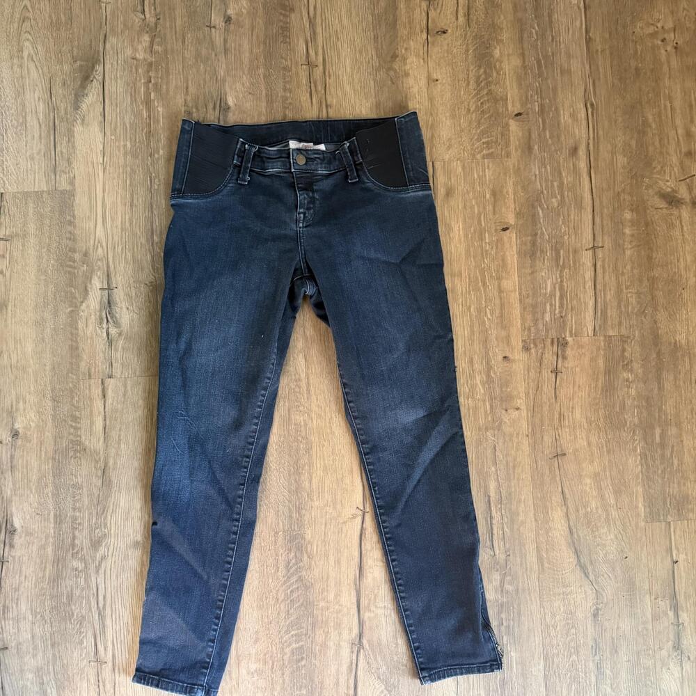 Isabel Maternity By Ingrid & Isabel Jeans Womens 10 Blue Skinny Ankle Zip